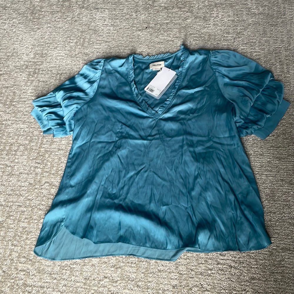 Zadig & Voltaire taste satin bleu Lou